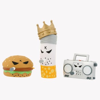 Smorkin' Mongers Filter Kings Mini Series 2-Inch by Frank Kozik 3 figures