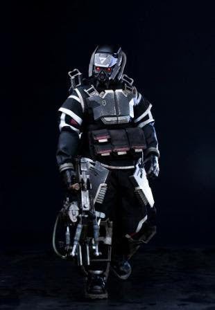 Helghast Hazmat Trooper 1/6 KillZone figure ThreeA