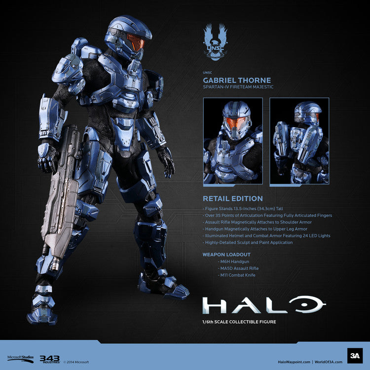 HALO UNSC Spartan Gabriel Thorne 1/6th Scale Collectible Figure