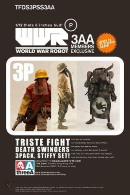 ThreeA WWRp Dropcloth - Triste Fight Death Swingers  3 pack 1/12 scale 3AA