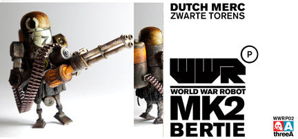 World War Robot WWRP MK2 Dutch Merc Bertie by Ashley Wood and ThreeA Vinyl Toys