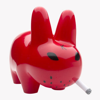 Red Glossy Smorkin' Labbit 10-Inch Kidrobot Vinyl Toy