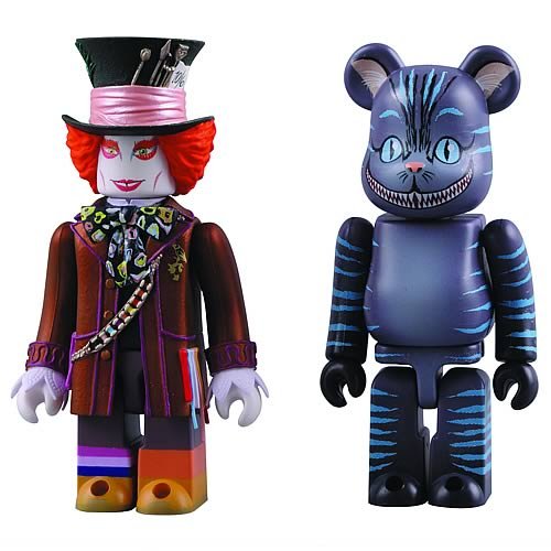Mad Hatter and Cheshire Cat Kubrick/Be@brick Set by Medicom Japan