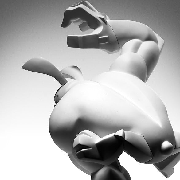 Raw Paw! 12 inch White figure from Coarse Toys back view