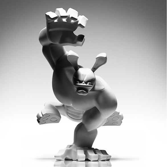 Raw Paw! 12 inch White figure from Coarse Toys full body