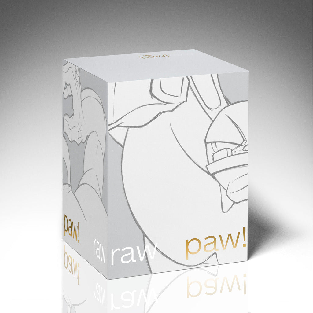 Raw Paw! 12 inch White figure from Coarse Toys packaging