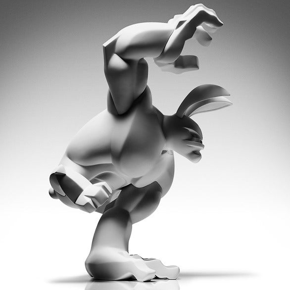 Raw Paw! 12 inch White figure from Coarse Toys side view