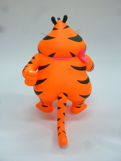Fat Tony Tiger Ron Englsih Fluorescent Orange Vinyl Toy