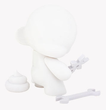 MUNNY White DIY Series 4 7-Inch White Edition from Kidrobot