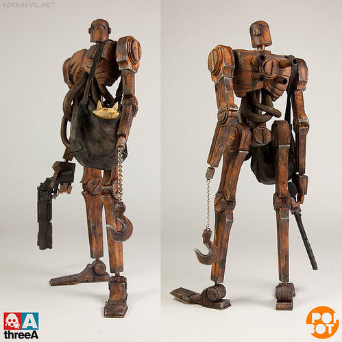 ThreeA Popbot classic with cat from Ashley Wood