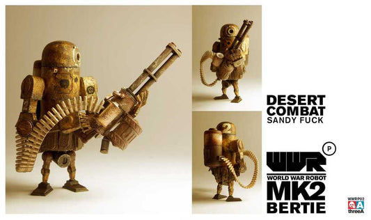 World War Robot WWRP MK2 Desert Combat Bertie by Ashley Wood and ThreeA Vinyl Toys