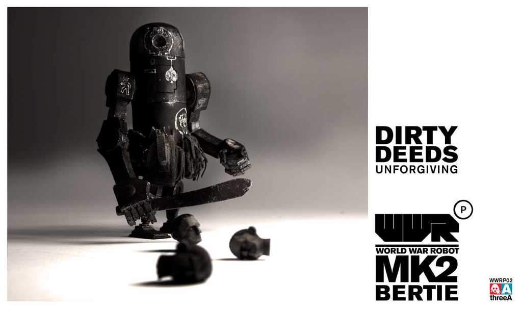World War Robot WWRP MK2 Dirty Deeds Bertie by Ashley Wood and ThreeA Vinyl Toys